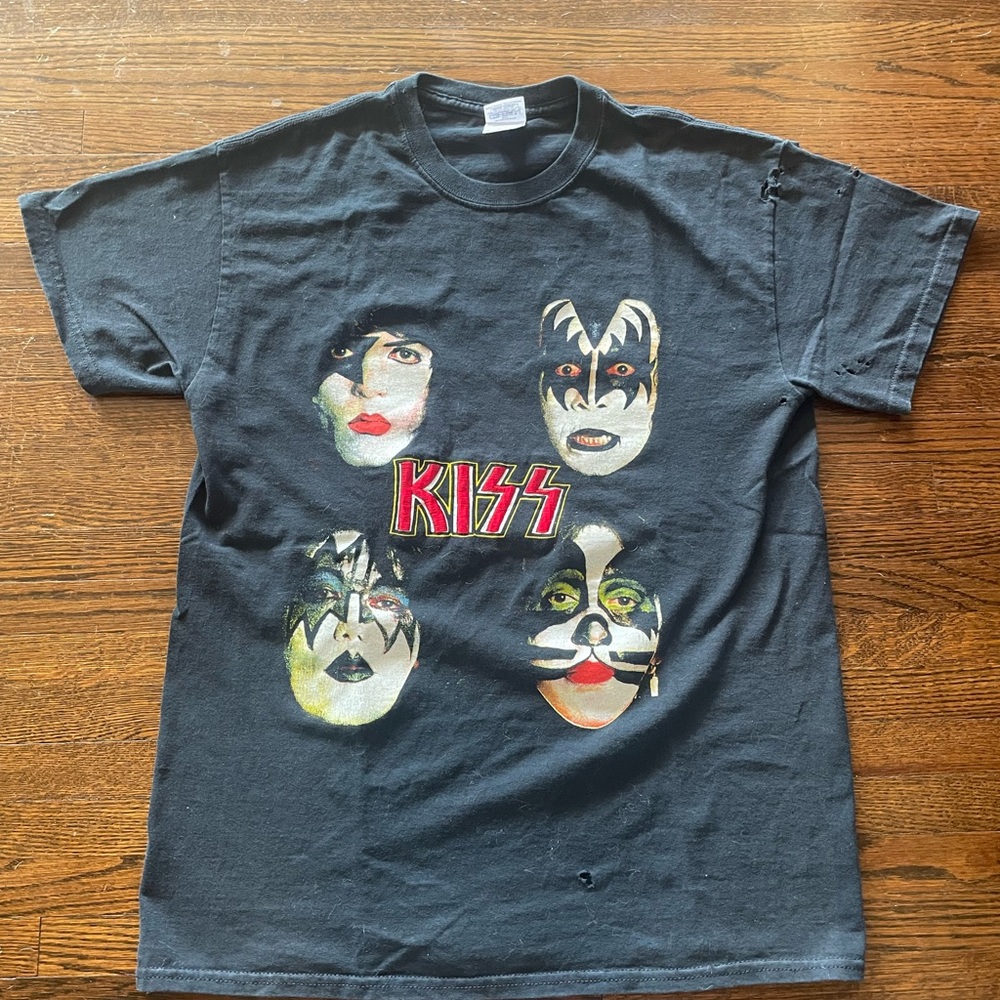 KISS Kids Black Graphic T-Shirt
